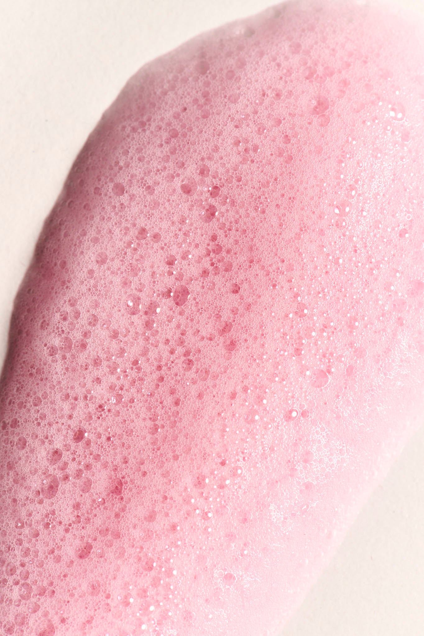 Pink foaming cleanser texture image 