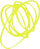 Yellow squiggle on a white background